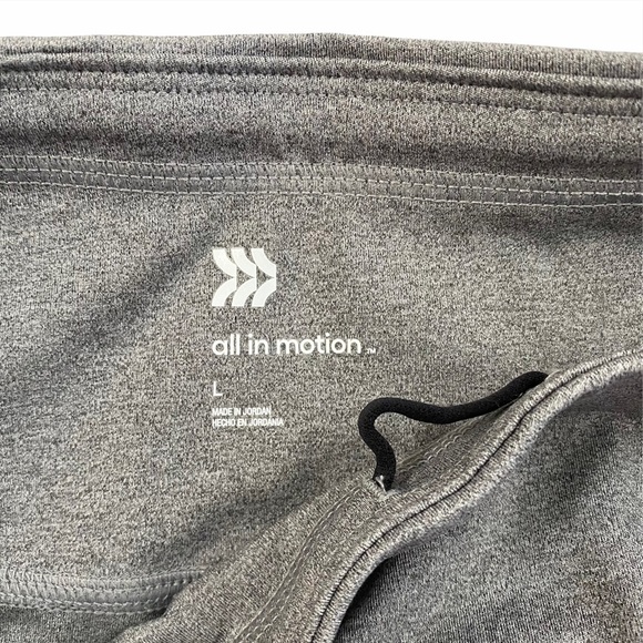All In Motion Gray Grey High Rise Capri Leggings Exercise Large L - Picture 4 of 14
